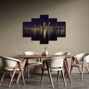 Obraz nočného mesta (150x105 cm)