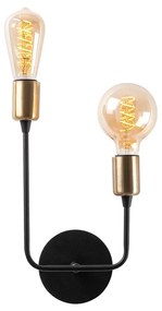 Nástenná lampa Dolma I čierna