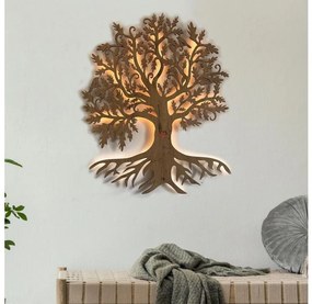 Li-Go 5739/DUB2 - LED Stmievateľná nástenná dekorácia LED/10W/230V 68x80 cm dub