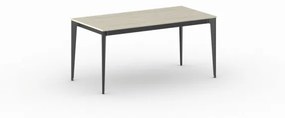 Kancelársky stôl PRIMO ACTION, čierna podnož, 1600 x 800 mm, dub prírodný