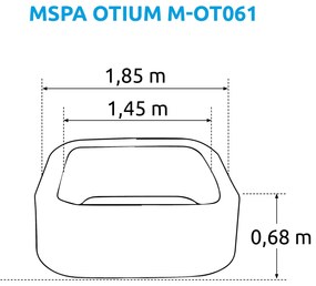 Marimex | Bazén vírivý MSPA Otium M-OT062 | 11400272