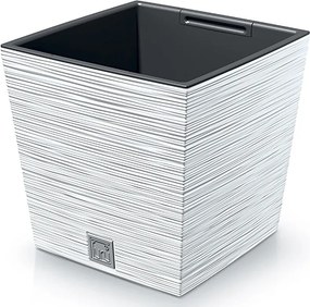 Plastový kvetináč DFS240 24 cm - biela