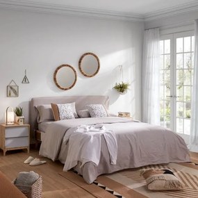 Celočalúnená postel DITA 160 x 200 cm farba béžová, prevedenie polyester