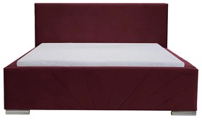 Čalúnená posteľ s úložným priestorom a matracom LEKS Mäta 180 x 200 cm