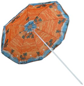 Slnečník SUNSET BEACH 180 cm, oranžový