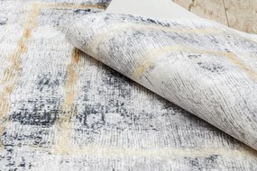 Dywany Łuszczów, Kusový koberec ANDRE Frame 1065, 120x170, šedá, chodba / predsieň