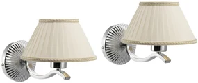 Gallo Wood Gallo Wood, ISOTTA osvětlení látkové E27, 60W, 230V, 2 ks, chrom, 021003ST71IM2-C