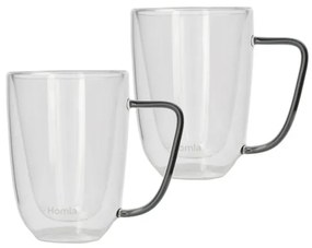 Sada dvoch hrnčekov CEMBRA s dvojitým dnom, sivé ALL 992487 250 ml (2 ks)