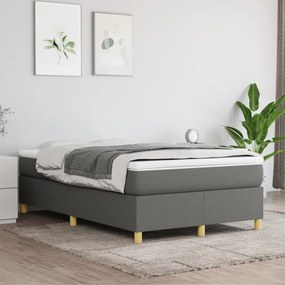 Rám na boxspring posteľ tmavosivý 120x200 cm látka