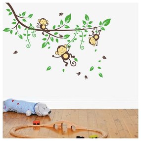 Samolepka Ambiance Monkeys on Tree