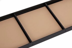 Regál 205x120x45 cm čierny