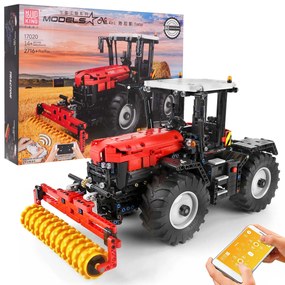 Stavebnica červený traktor 2716 kusov ZKL.17020