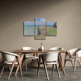 Obraz - Claude Monet, Cliff Walk at Pourville, reprodukcia (90x60 cm)