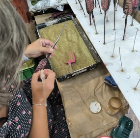 Bella Rose Sklenená vianočná ozdoba Srdce Mat