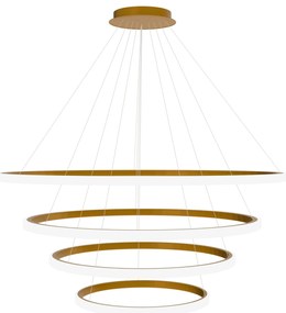 Toolight Toolight, závesné svietidlo 100cm, 60W, 3000K, LHJ010-CP4, zlatá matná, OSW-50003