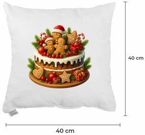 Vianočný vankúš Cake 40x40 cm EMI