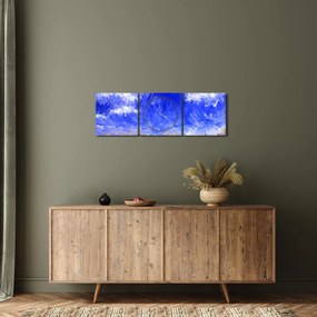 Obraz - Olejomaľba, Zlaté pole (s hodinami) (90x30 cm)