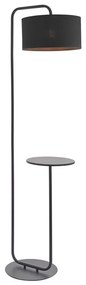 Endon 92301 - Stojacia lampa LANDIS 1xE27/10W/230V čierna