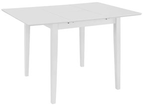Rozkladací jedálenský stôl drevotrieska biely (80-120)x80x74 cm 247626