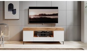 TV skrinka/stolík Giuseppo  (dub lancaster + biela). Vlastná spoľahlivá doprava až k Vám domov. 1098643