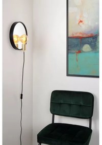 Lucide 36213/31/30 - Nástenné svietidlo so zrkadlom REFLEX 1xE27/25W/230V čierna