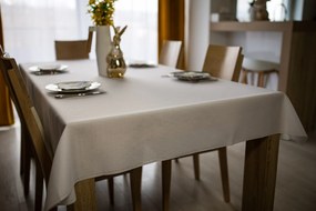 Dekorstudio Teflónovy Veľkonočný obrus na stôl Premium - biely Rozmer obrusu (šírka x dĺžka): 140x260cm