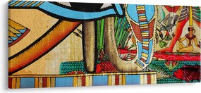 Obraz s egyptskými motívmi (120x50 cm)