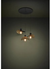 Eglo 390395 - Luster na lanku SACEDA 3xE27/40W/230V čierna/zlatá