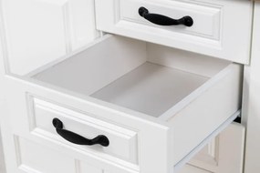 Kredenc 120 LADY biela, biela/dub Lancelot