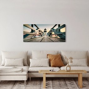 Obraz - Na móle (120x50 cm)