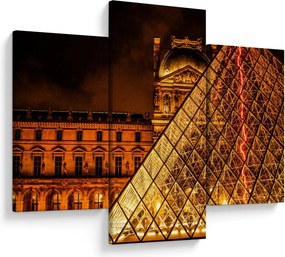 Obraz Louvre v Paríži (90x60 cm)