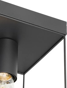 Minimalistické stropné svietidlo čierne 3-svetlo - Kodi