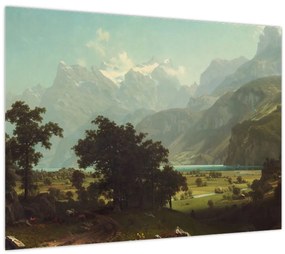 Obraz - Albert Bierstadt, Lake Lucerne, reprodukcia (70x50 cm)