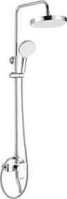 Rea Bloom, sprchová-vaňová súprava dažďovou hlavovou a ručnou sprchovou hlavicou, chrómová, REA-P9527