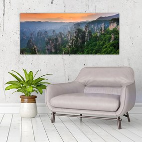 Obraz - Národný lesný park Zhangjiajie (120x50 cm)