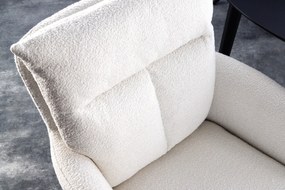 Retro stolička Big George biela otočná 360