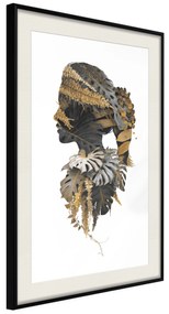 Artgeist Plagát - Jungle Man [Poster] Veľkosť: 20x30, Verzia: Čierny rám s passe-partout