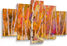 Obraz - Jesenný les (150x105 cm)
