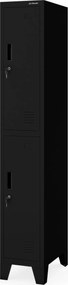 Šatníková skriňa pre zamestnancov čierna BARTEK 1 Plus 292 x 1720 x 450 mm