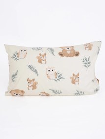 Bavlnená obliečka na vankúš Renforcé 40 × 60 cm - Lesní kamaráti