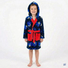 Chlapčenský župan s kapucňou Ježko Sonic, EU 128 Čierna