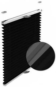Gario Roleta Plisé Thermo Čierna Šírka: 126 cm