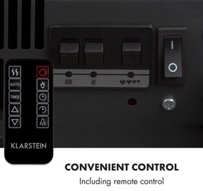 Klarstein Studio Light & Fire 2, elektrický krb, 1000/2000 W, MDF, diaľkové ovládanie, biely