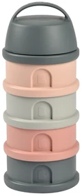 Súprava téglikov na sušené mlieko / desiatu Mineral Grey / Pink
