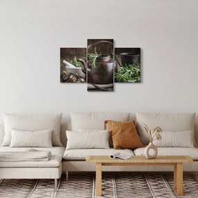 Obraz - Kanvička s rozmarínom (90x60 cm)