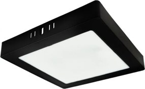 LED prisadený stropný panel – štvorec, 18 W, 1980 lm, čierny