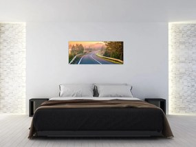 Obraz - Cesta pri východe slnka (120x50 cm)