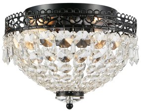 Markslöjd 108424 - Stropné svietidlo JOLINE 2xE14/40W/230V čierna