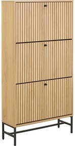 Výklopná skrinka na topánky v dekore duba v prírodnej farbe 72x140x25 cm Albany – Actona