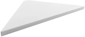 Sapho Sapho, ABELINE rohová polica Rockstone 200x12x200mm, biela matná, AE200-0101